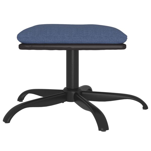 vidaXL Tabure plavi 60x60x36 cm od tkanine i umjetne kože