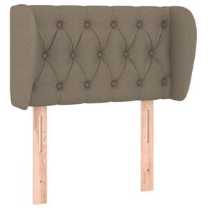 vidaXL Uzglavlje s u&scaron;ima smeđesivo 83x23x78/88 cm od tkanine