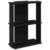 vidaXL Regal za knjige s 3 razine crni 60x30x80 cm konstruirano drvo