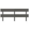 vidaXL Uzglavlje za krevet sivo 204 x 3 x 81 cm od masivne borovine