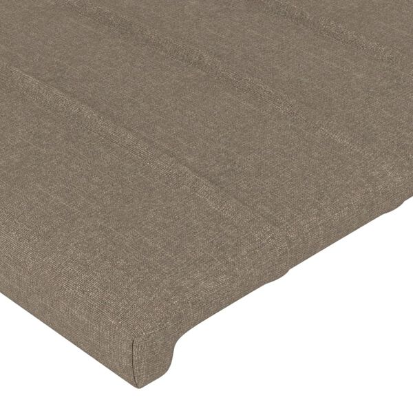 vidaXL Uzglavlje boje taupe 180x5x118/128 cm tkanina