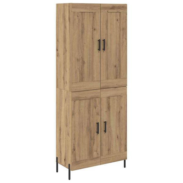 vidaXL Highboard 2 pcs Umjetnički hrast Konstruirano drvo
