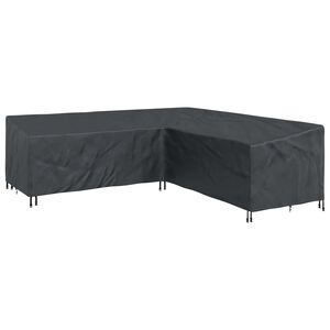 vidaXL Pokrov za namje&scaron;taj Crna 270 x 270 x 80 cm 210D Oxford tkanina