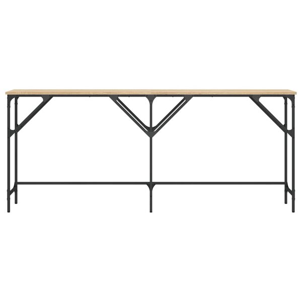 vidaXL Konzolni stol boja hrasta sonome 180x29x75 cm konstruirano drvo