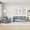vidaXL Sofa 2 pcs Svijetlo siva 215 x 82 x 80 cm tkanina
