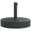 vidaXL Baza suncobrana za stupove &Oslash; 38/48 mm 25 kg okrugla