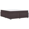 vidaXL Krevetna konstrukcija Tamno smeđa 180 x 200 cm tkanina
