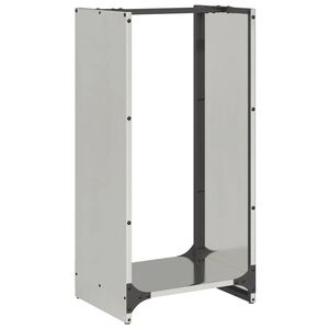 vidaXL Stalak za drva za ogrjev 40x30x80 cm od nehrđajućeg čelika
