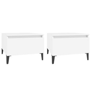 vidaXL Bočni stolići 2 kom bijeli 50x46x35 cm od konstruiranog drva
