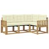 vidaXL Set vanjskih sofa 4 kom. Bijela i krem
