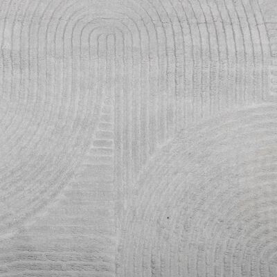 vidaXL Tepih IZA kratkih vlakana skandinavski izgled sivi Ø 200 cm