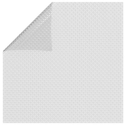 vidaXL Plutajući PE solarni pokrov za bazen 549 x 274 cm sivi