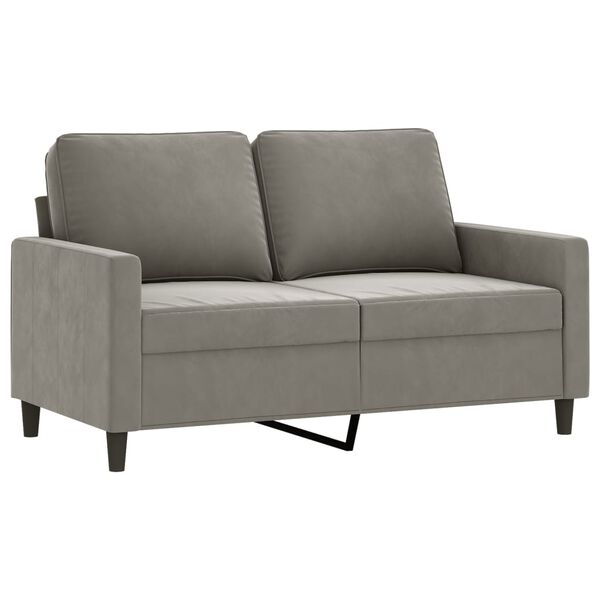vidaXL 3-dijelni set sofa s jastucima svjetlosivi bar&scaron;unasti