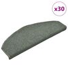 vidaXL Prostirke za stepenice 30 kom 65x24x4 cm tamnozelene poluokrugle velike