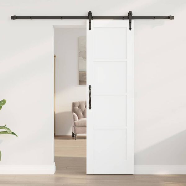 vidaXL Klizna vrata ORKDAL Bijelo 61 x 198,5 cm Čvrsto borovo drvo
