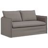 vidaXL Sofa 2 pcs Sivo-smeđa 196 x 82 x 85 cm tkanina