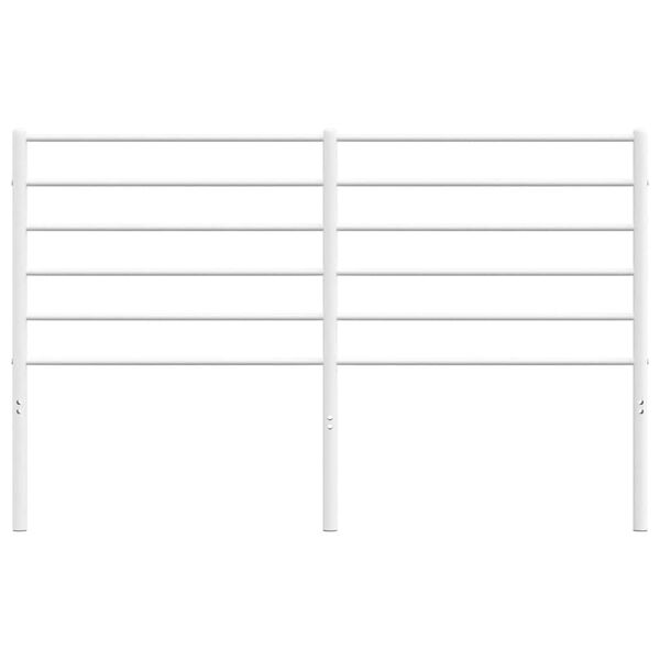 vidaXL Metalno uzglavlje bijelo 150 cm