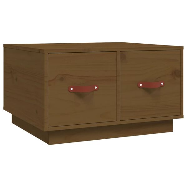 vidaXL Stolić za kavu boja meda 60 x 53 x 35 cm od masivne borovine