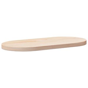 vidaXL Ploča stola 60x30x2,5 cm Masivno drvo Bor Ovalni