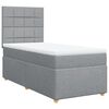 vidaXL Krevet s oprugama i madracem svjetlosivi 100x200 cm od tkanine