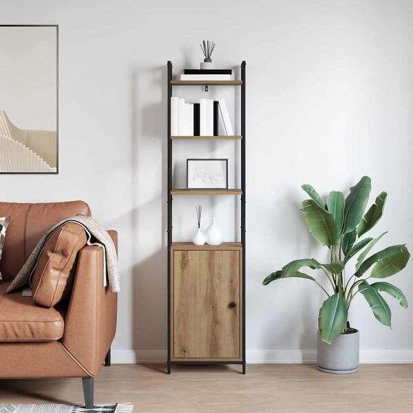 vidaXL Ormarić za knjige Umjetnički hrast 40 x 24 x 161 cm