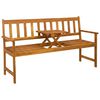 vidaXL Vrtna klupa 158 x 55 x 89 cm Čvrsto drvo akacije Prirodna