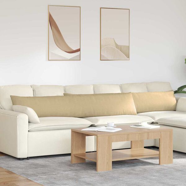 vidaXL Jastučići za sofu 2 pcs Siva zelena 200 x 40 cm Kordura tekstil