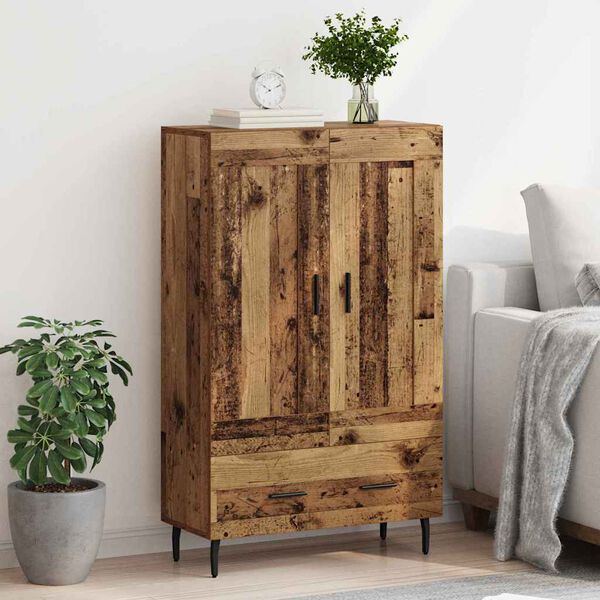 vidaXL Highboard Staro drvo 69,5 x 31 x 115 cm Konstruirano drvo