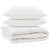 vidaXL Duvet za sve sezone s jastukom 3 kom. Bijela Mikrovlakna
