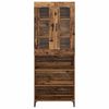vidaXL Highboard Zidne Staro drvo 69,5 x 34 x 180 cm Konstruirano drvo