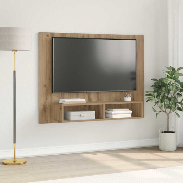 vidaXL Set TV komoda Zidne Umjetnički hrast 120 x 23,5 x 90 cm