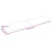 vidaXL Zidna polica svjetlosmeđa 200x50x(2-4) cm obrađena hrastovina