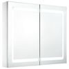vidaXL LED kupaonski ormarić s ogledalom 80 x 12,2 x 68 cm