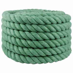 vidaXL Uže od jute 40 mm Zelena 100% Juta Tossa