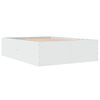 vidaXL Okvir za krevet bijela 140x190 cm konstruirano drvo