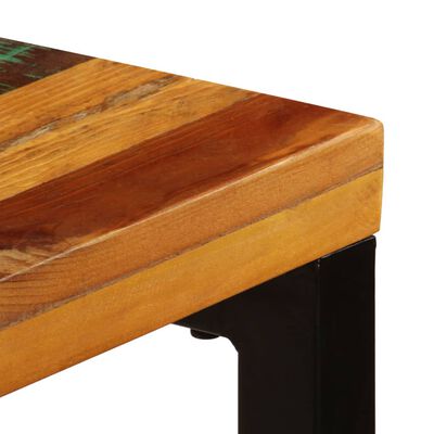 vidaXL Blagovaonski stol od obnovljenog drva i čelika 115 x 55 x 76 cm