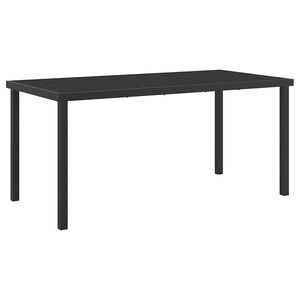 vidaXL Stol za vrt Crna 160 x 80 x 73 cm Metal