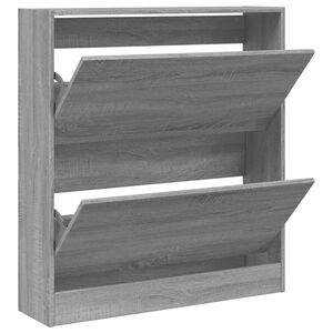 vidaXL Ormarić za cipele boja hrasta 80x21x87,5 cm konstruirano drvo