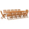 vidaXL 13-dijelni vrtni blagovaonski set 280x90x75 cm bagremovog drva