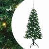 vidaXL Korner Umjetno Božićno Drvo Zelena 150 cm PVC i metal
