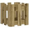 vidaXL Vrtna sadilica s izgledom 30x30x30 cm impregnirana borovina
