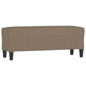 vidaXL Klupa smeđesiva 100x30x30 cm od tkanine