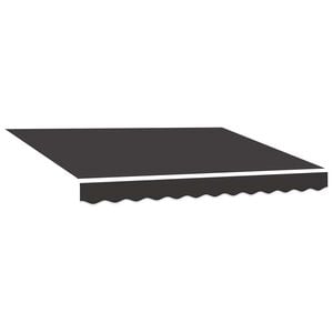 vidaXL Zamjenska tkanina za tendu siva 300x250 cm poliester