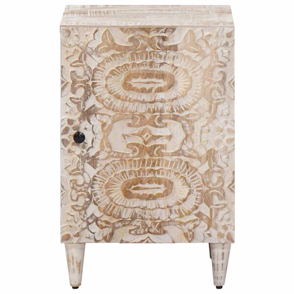 vidaXL Kupaonski ormar Bijelo 38 x 33,5 x 58 cm Čvrsto drvo manga