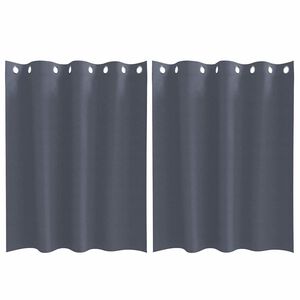 vidaXL Zavjese za blackout s prstenovima 2 pcs Antracit 140 x 140 cm