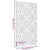 vidaXL Vrtni zidni ukras 105 x 55 cm čelik COR-TEN s maurskim uzorkom