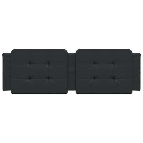 vidaXL Jastuk za uzglavlje Zadar crni 160 cm od umjetne kože