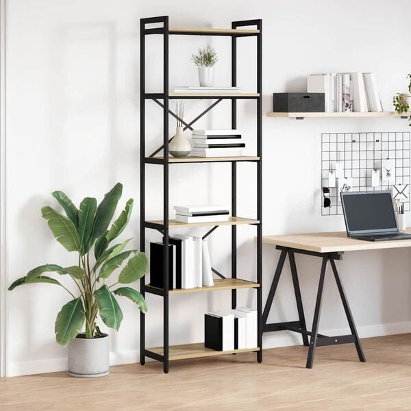 vidaXL Polica Sonoma hrast 40 x 30 x 85 cm Konstruirano drvo