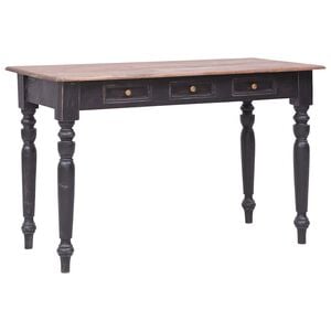 vidaXL Radni stol s 3 ladice 117 x 57 x 75 cm masivno drvo mahagonija