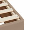 vidaXL Krevet box spring s madracem cappuccino 180x200 cm umjetna koža